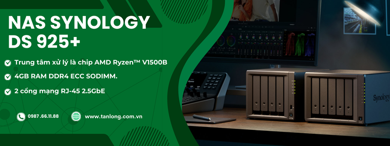 Thiết Bị Lưu Trữ Nas Synology Ds925+